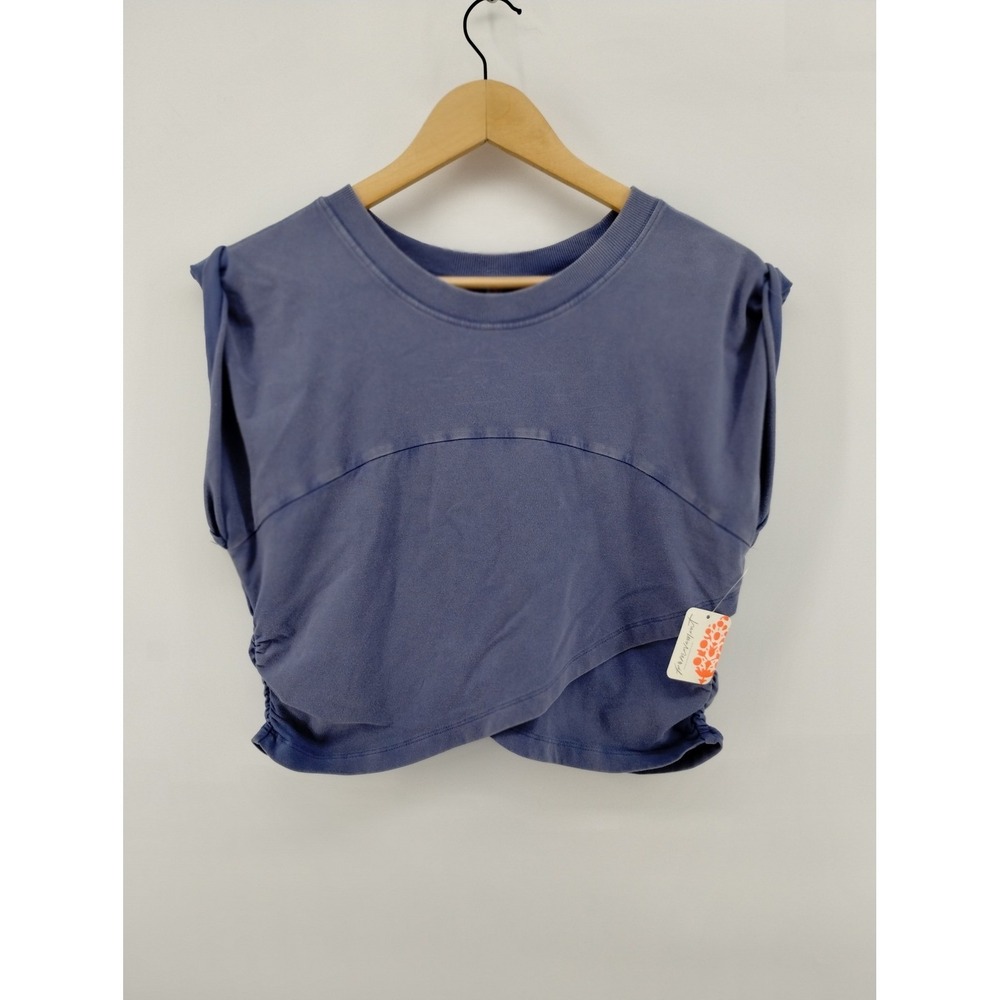 NWT FP Movement Hot Shot Logo Crossover 2 Piece Set Blue Indigo Pockets Large - Picture 4 of 16
